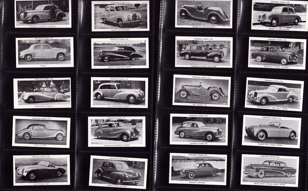 Lot 607: Modern Cars Moonflake card collection set of 50no...