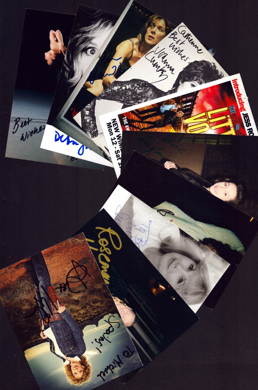 Lot 504: Entertainment collection 10, signed photos includes Vanessa Vince,...