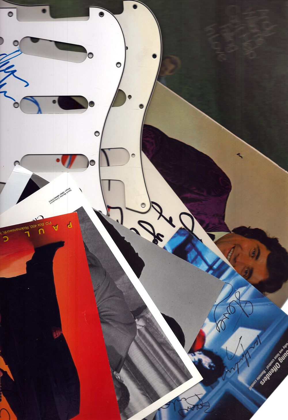Lot 507: Music collection 14, items include signed album sleeves,...