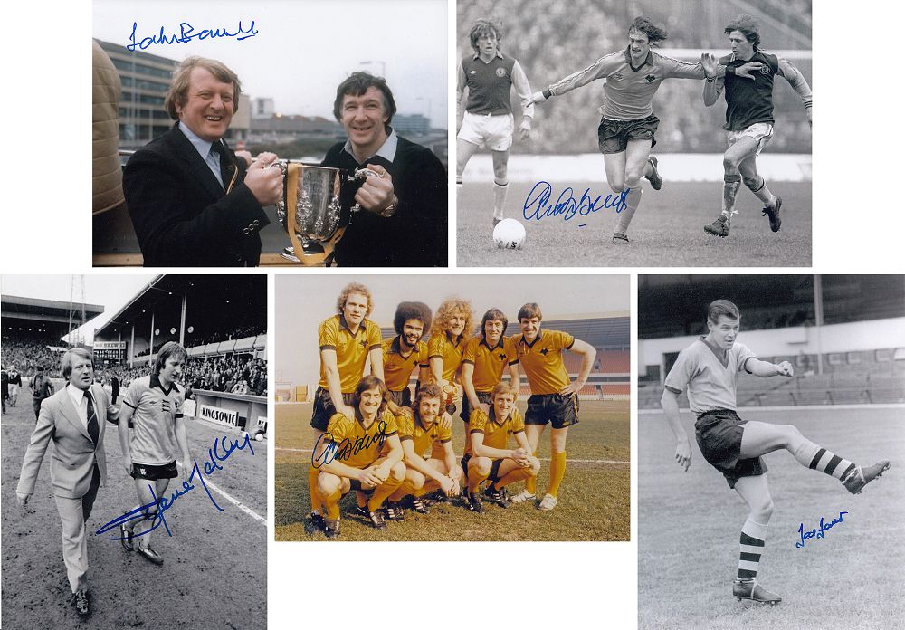 Lot 153: Autographed WOLVES 8 x 6 photos: Lot of...