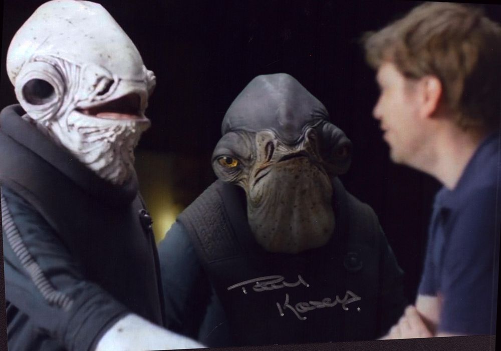 Lot 232: Paul Kasey signed 10x8 inch Star Wars colour...