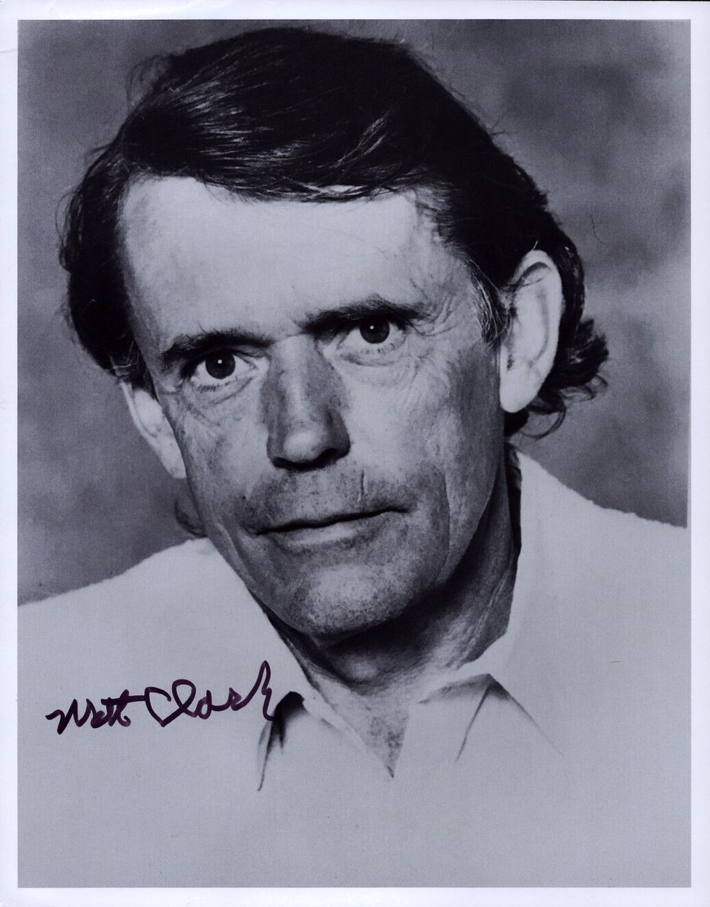Lot 250: Western actor Matt Clark signed 10x8 inch black...