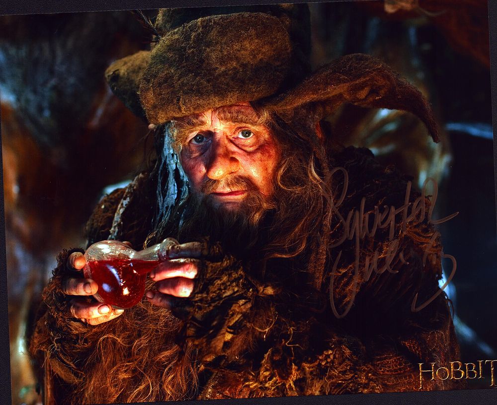 Lot 282: The Hobbit, Dr Who Sylvester McCoy signed 10...