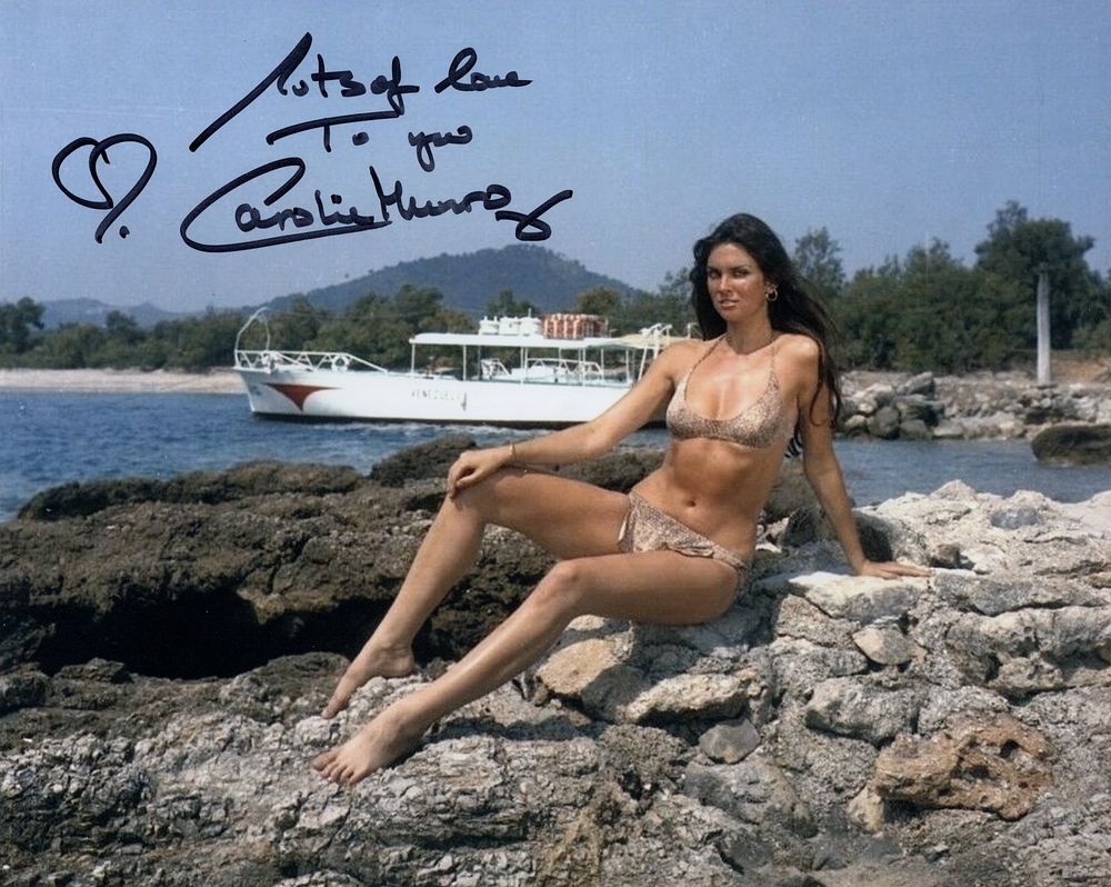 Lot 519: 007 James Bond movie actress Caroline Munro signed...