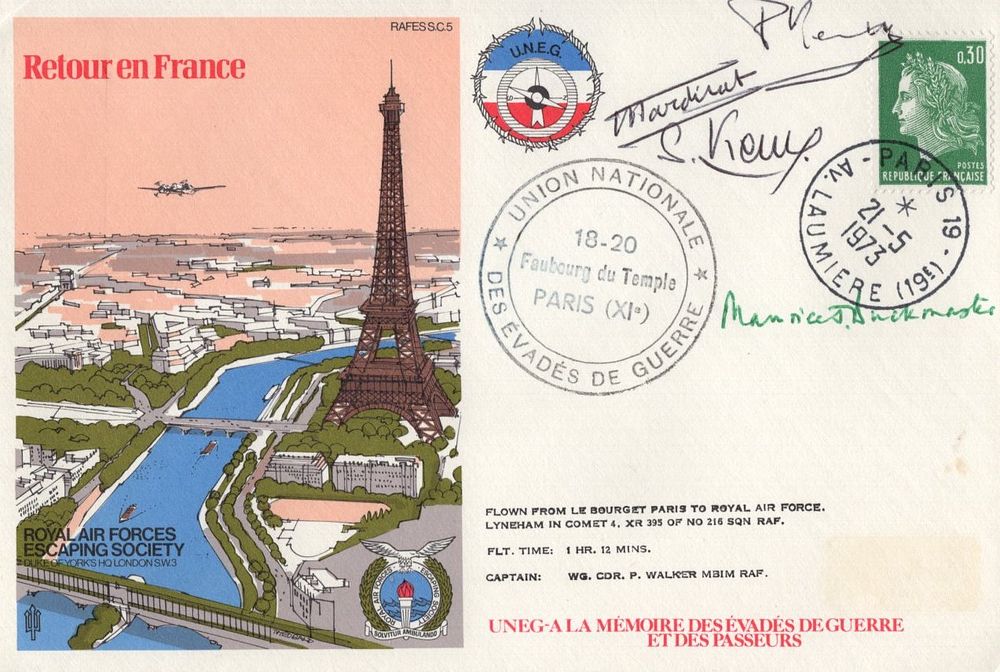 Lot 606: WW2 SOE chief Maurice Buckmaster and three French...