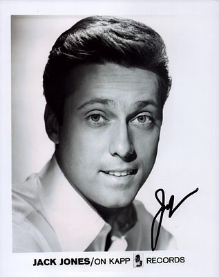 Jack Jones signed 10x8inch black and white promo photo.