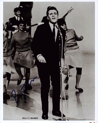 Billy J Krammer signed 10x8inch black and white photo.
