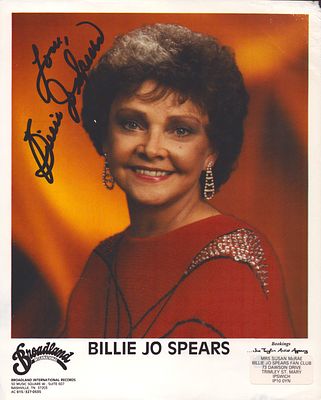 Billie Jo Spears signed 10x8inch colour promo photo.