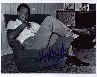 Marty Wilde signed 10x8inch black and white photo.