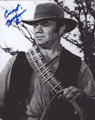 Ernest Borgnine signed 10x8inch black and white photo.