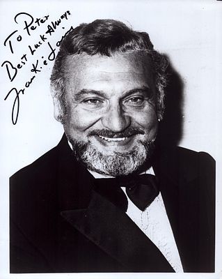 Frankie Laine signed 10x8inch black and white photo. Dedicated.