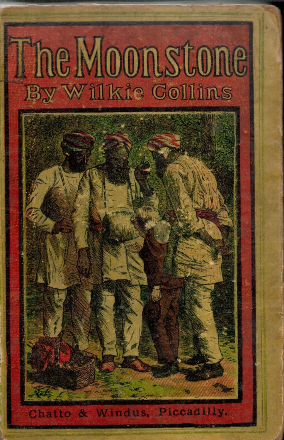 Lot 321: Wilkie Collins Yellowback (The Moon Stone) Spine split...