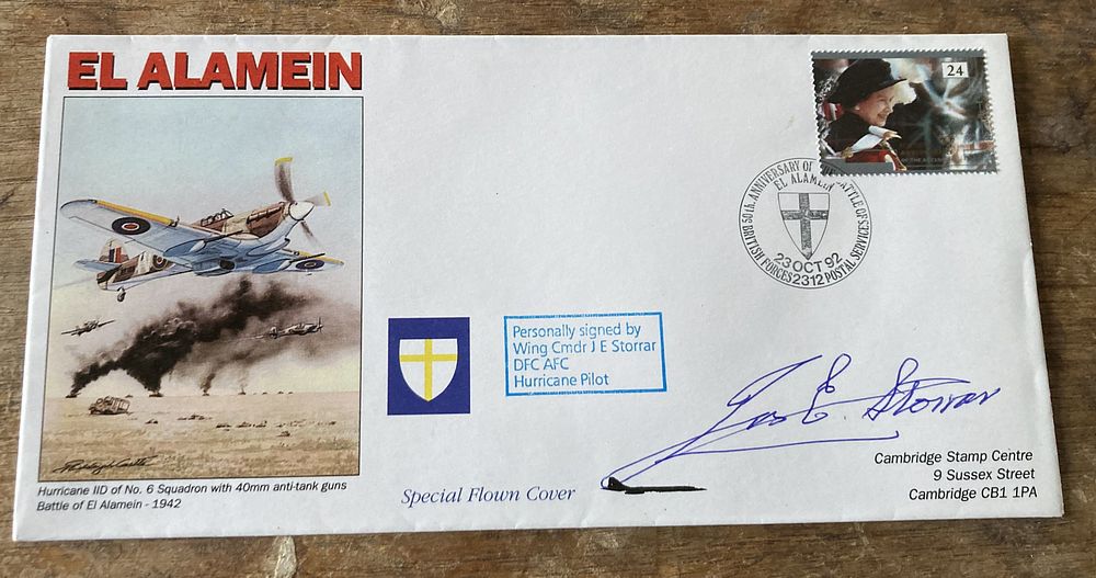 Lot 166: WW2 BOB pilot signed cover RAF 50th anniv...