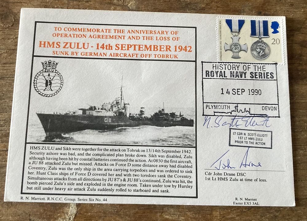 Lot 259: Royal Navy 48th anniv commemorating Operation Agreement and...
