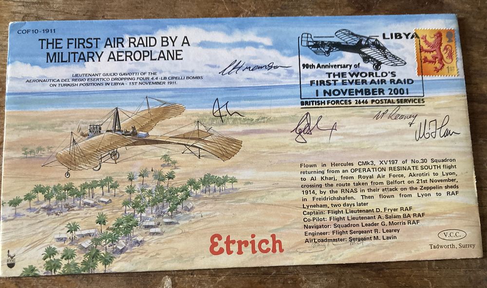 Lot 286: 90th anniv of the World's First Ever Air...