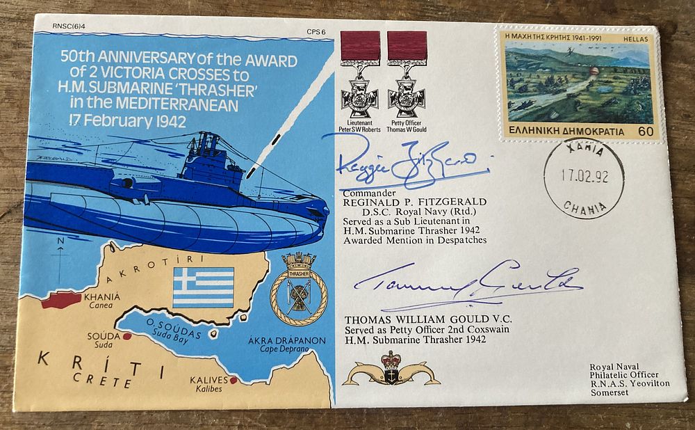 Lot 289: VC WW2 winner Royal Navy RNSC(6)4 50th anniv...