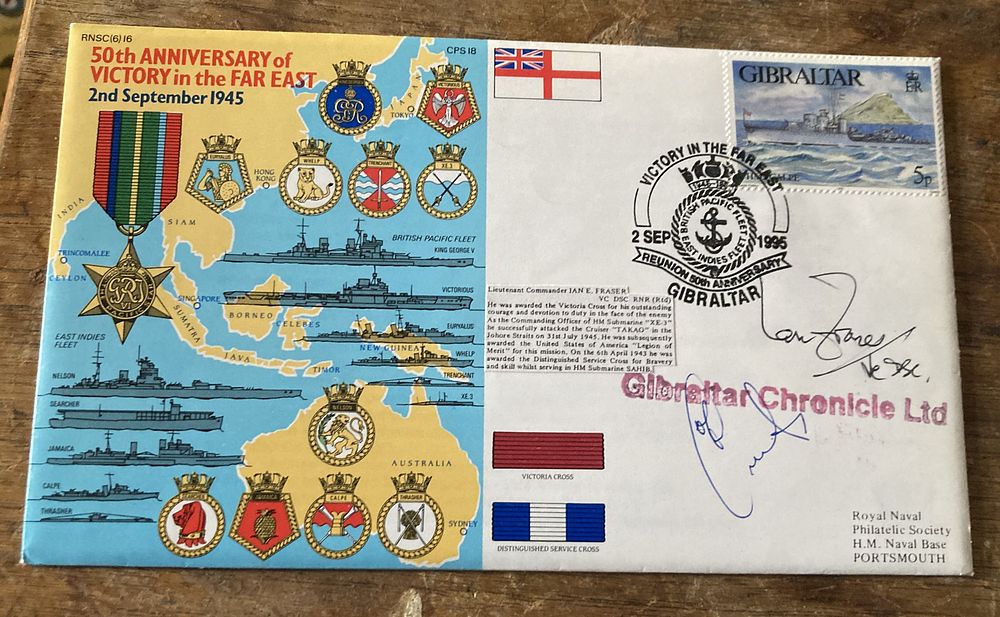Lot 290: Ian Fraser VC Royal Navy RNSC(6)16 50th anniv...