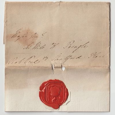 Sir Robert Peel, Conservative Prime Minister 1834-35 and 1841-46. A handwritten and signed 