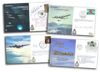 Bomber Command Special Signed Collection All 45 VIP signed covers from Sopwith Tabloid B01 