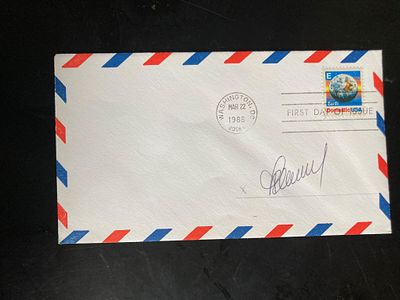Cosmonaut Georgi Ivanov signed envelope PM Washington Mar 1988. Ivanov, along with Soviet 