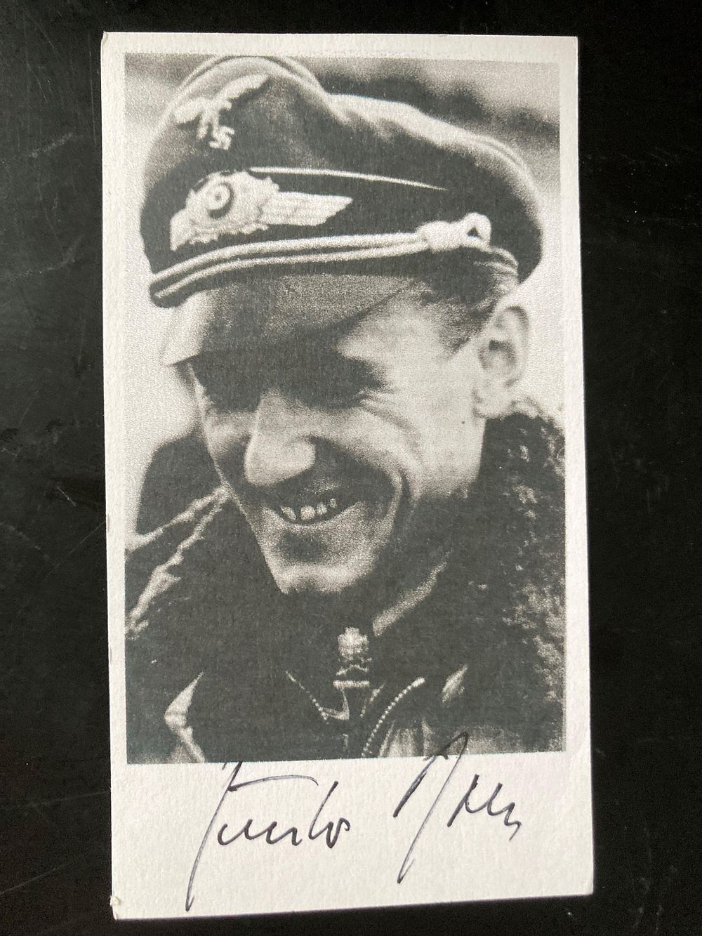 Lot 162: WW2 Luftwaffe ace Gunter Rall KC signed card,...
