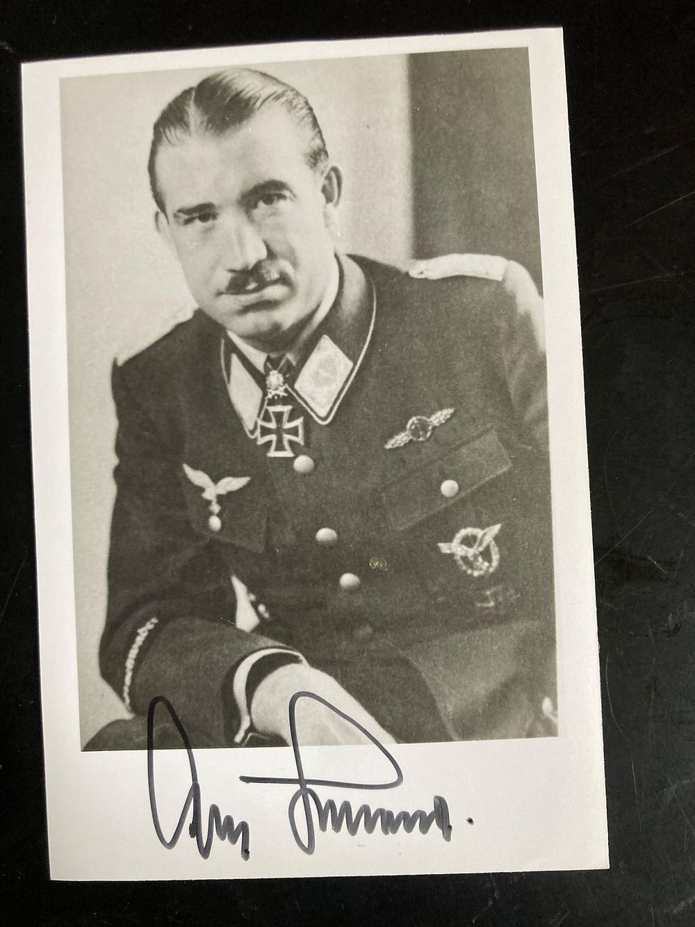 Lot 163: WW2 Luftwaffe ace Gen Adolf Galland KC signed...
