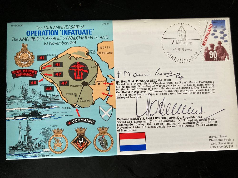 Lot 173: 50th Anniv Operation Infatuate Signed Rt Rev M...