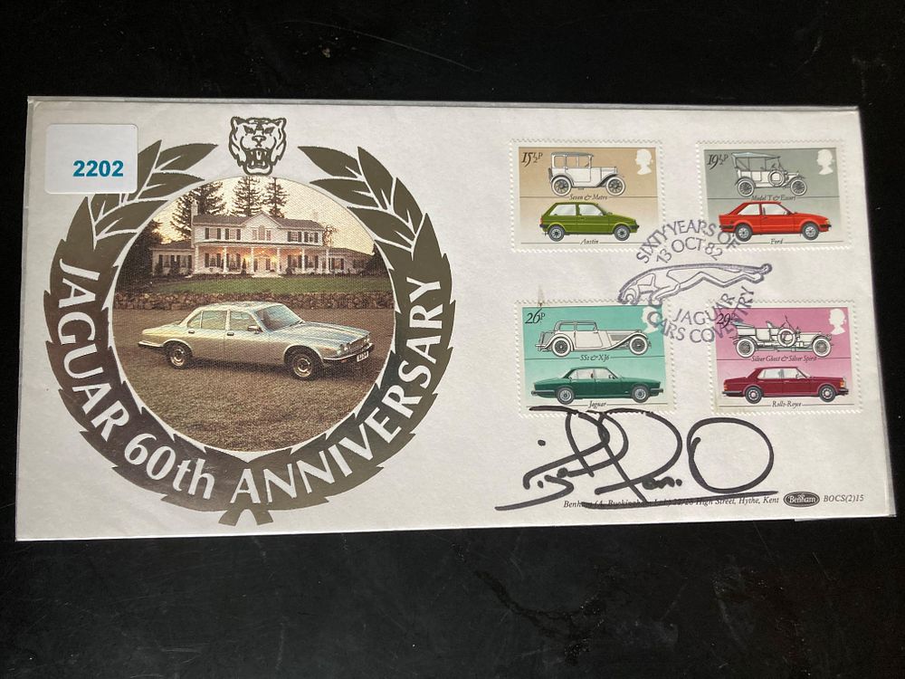 Lot 199: Nigel Mansell F1, Indy Car champ signed Benham...