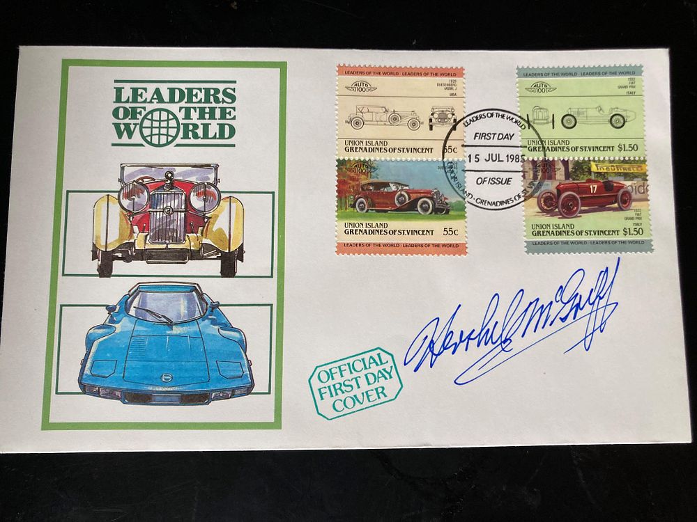 Lot 206: NASCAR Hershel McGriff signed 1985 Leaders of the...