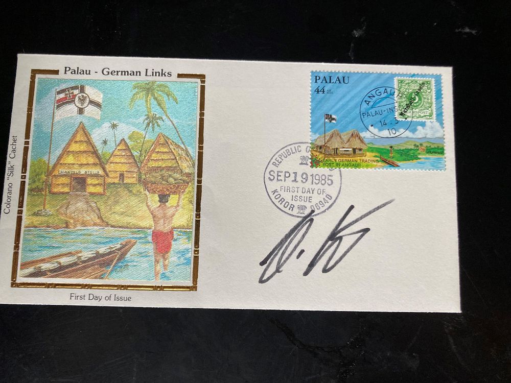 Lot 210: Olympic Canoe medal winner Hanes Aigner signed 1985...