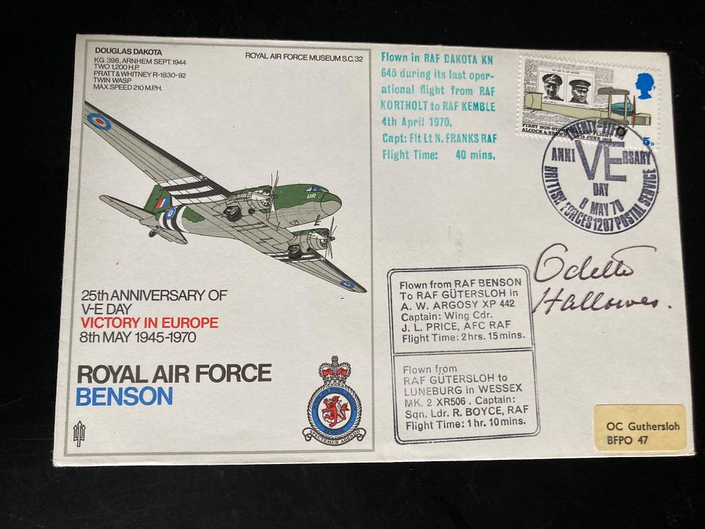 Lot 216: WW2 SOE Odette Hallows GC signed rare RAF...