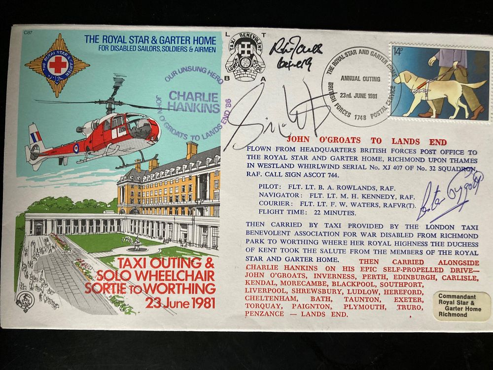 Lot 227: Falklands War hero Simon Weston multiple signed Royal...
