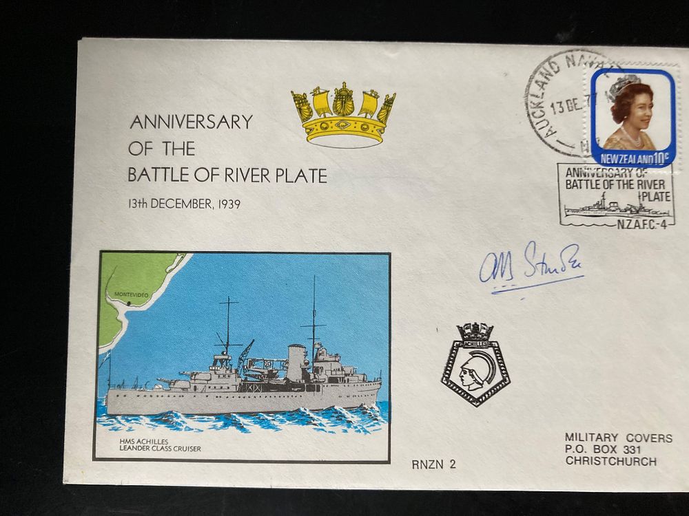 Lot 232: WW2 Battle of the River Plate veteran R/ADMIRAL...
