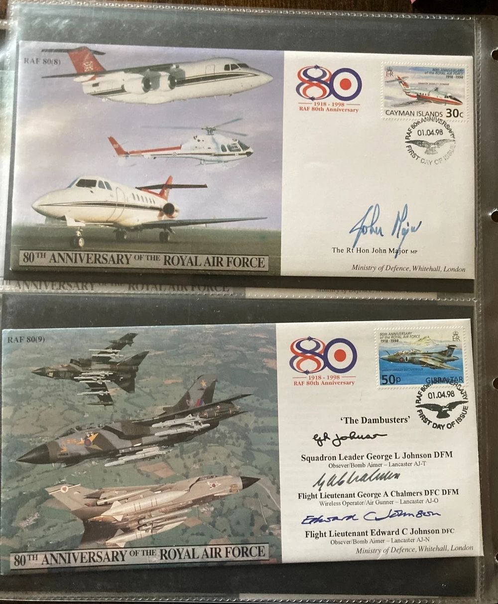 Lot 256: RAF 80th Ann Collection of 11 covers VIP...