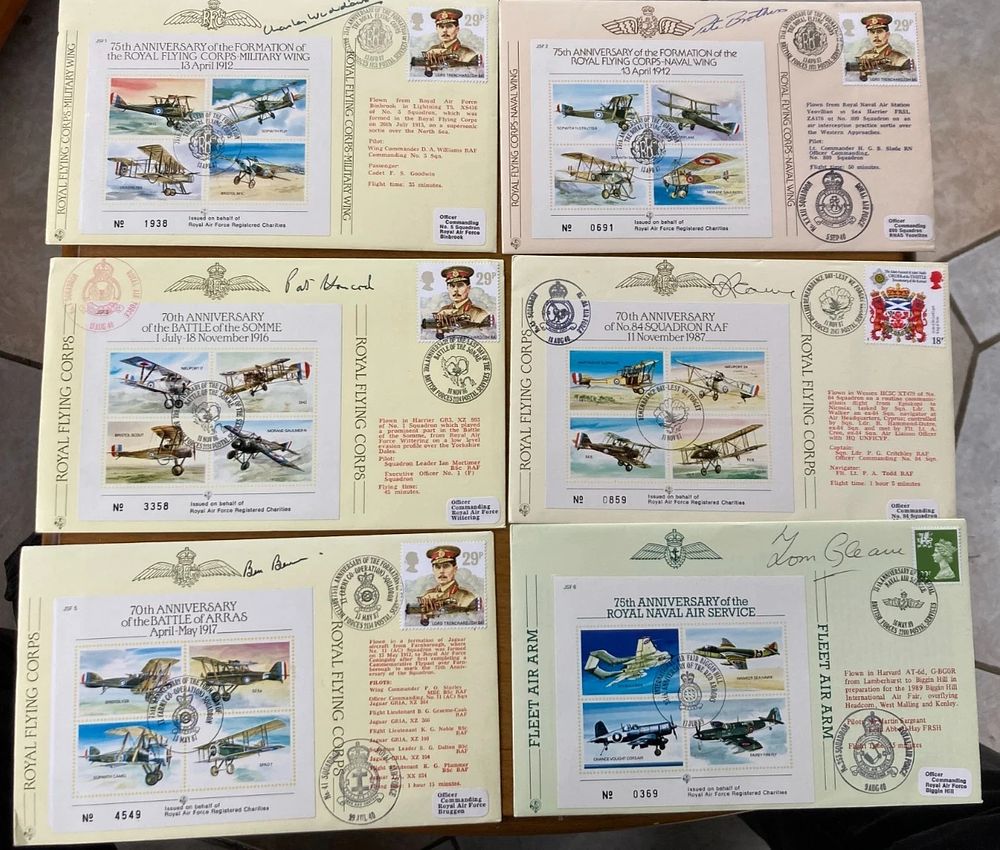 Lot 260: RAF complete set Joint Services Fighters covers 25...