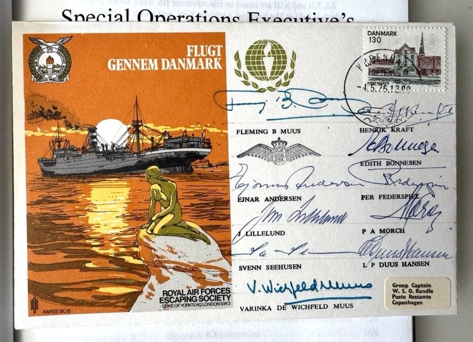 Lot 287: WW2 SOE in Denmark book with Denmark cover...