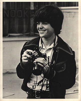 Donny Osmond signed 10x8inch black and white photo.