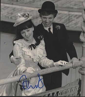 Tommy Steele signed 8x7inch Half a Sixpence black and white photo.