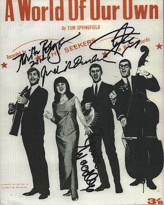 The Seekers multi signed 10x8inch A World of Our Own promo photo.