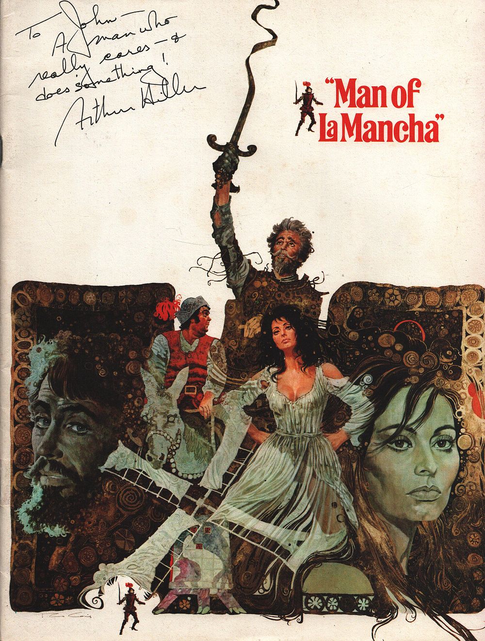 Lot 151: Arthur Hiller twice signed Man of La Mancha...