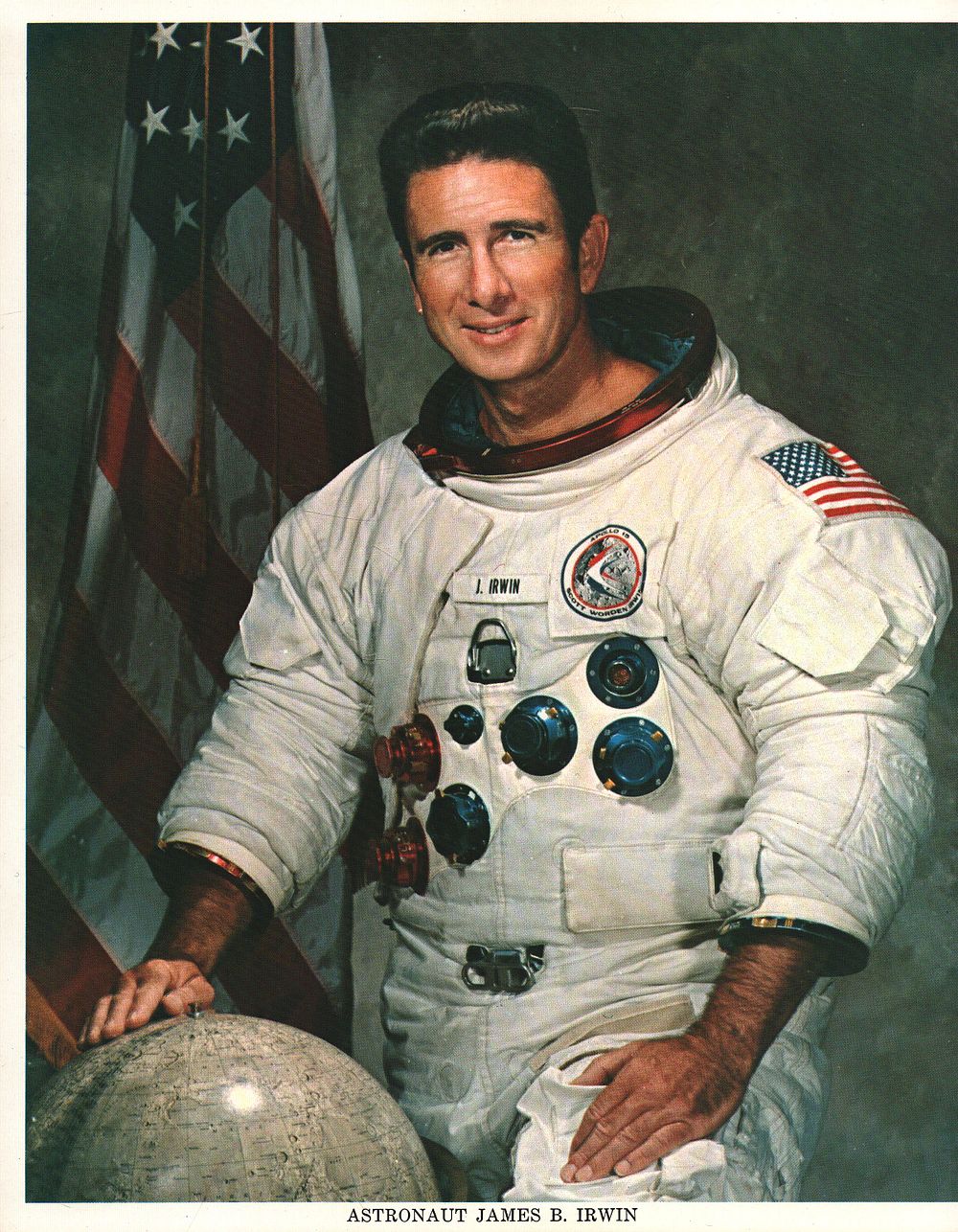 Lot 176: Space James Irwin Apollo 15 10x8inch colour photo....