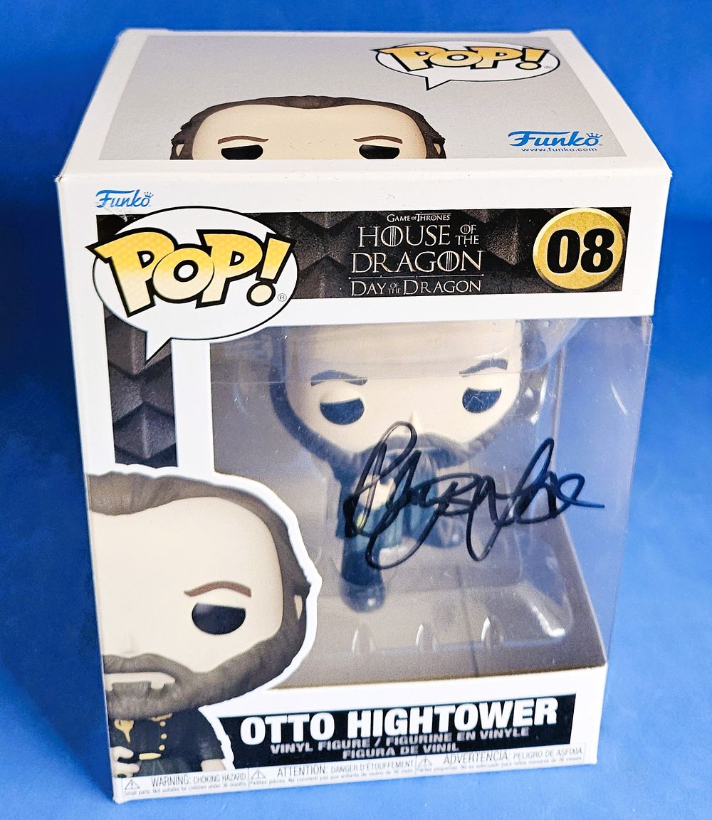 Lot 206: Rhys Ifans signed Otto Hightower (08) Funko Pop.