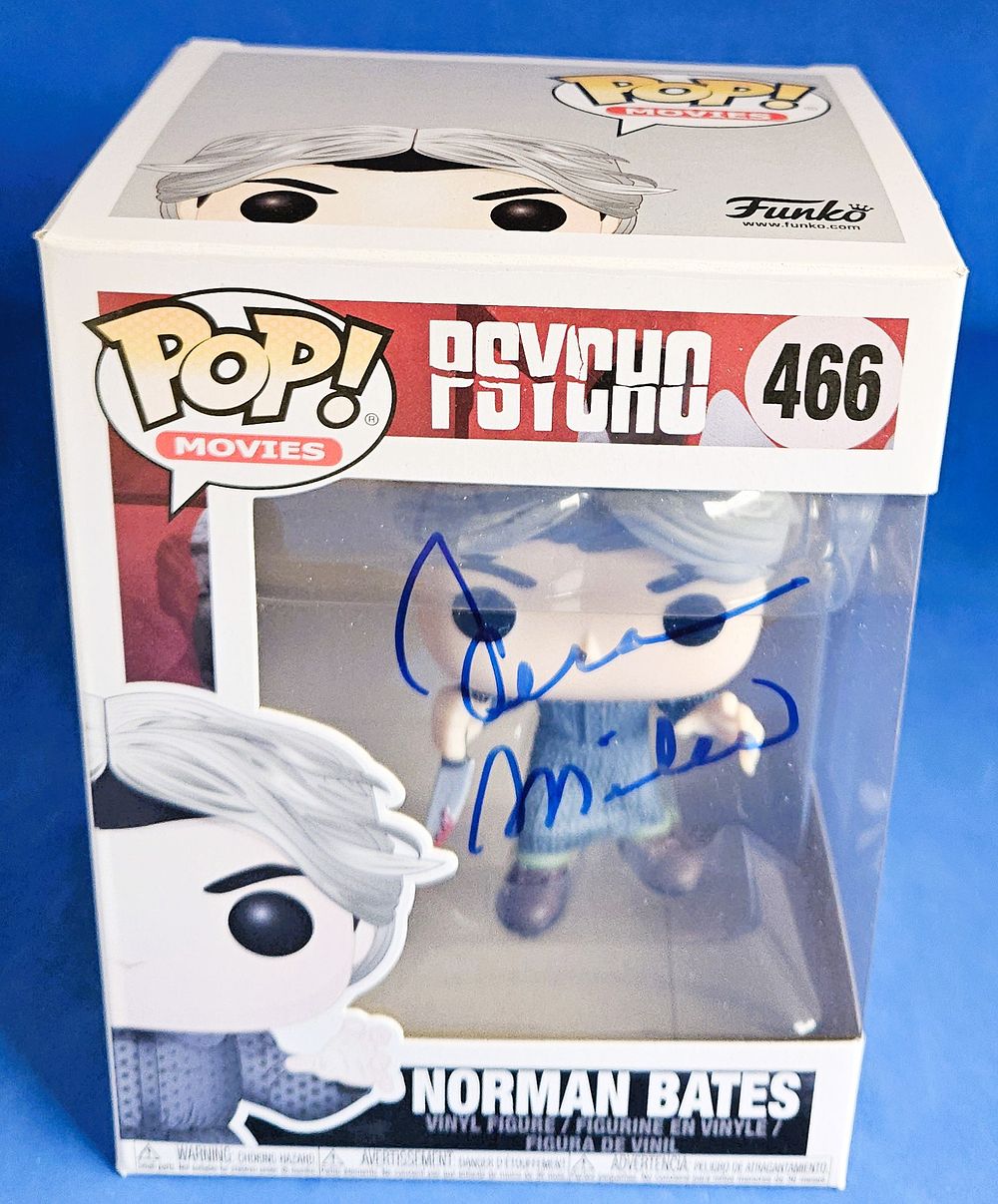 Lot 210: Vera Miles signed Psycho Norman Bates (466) Funko...