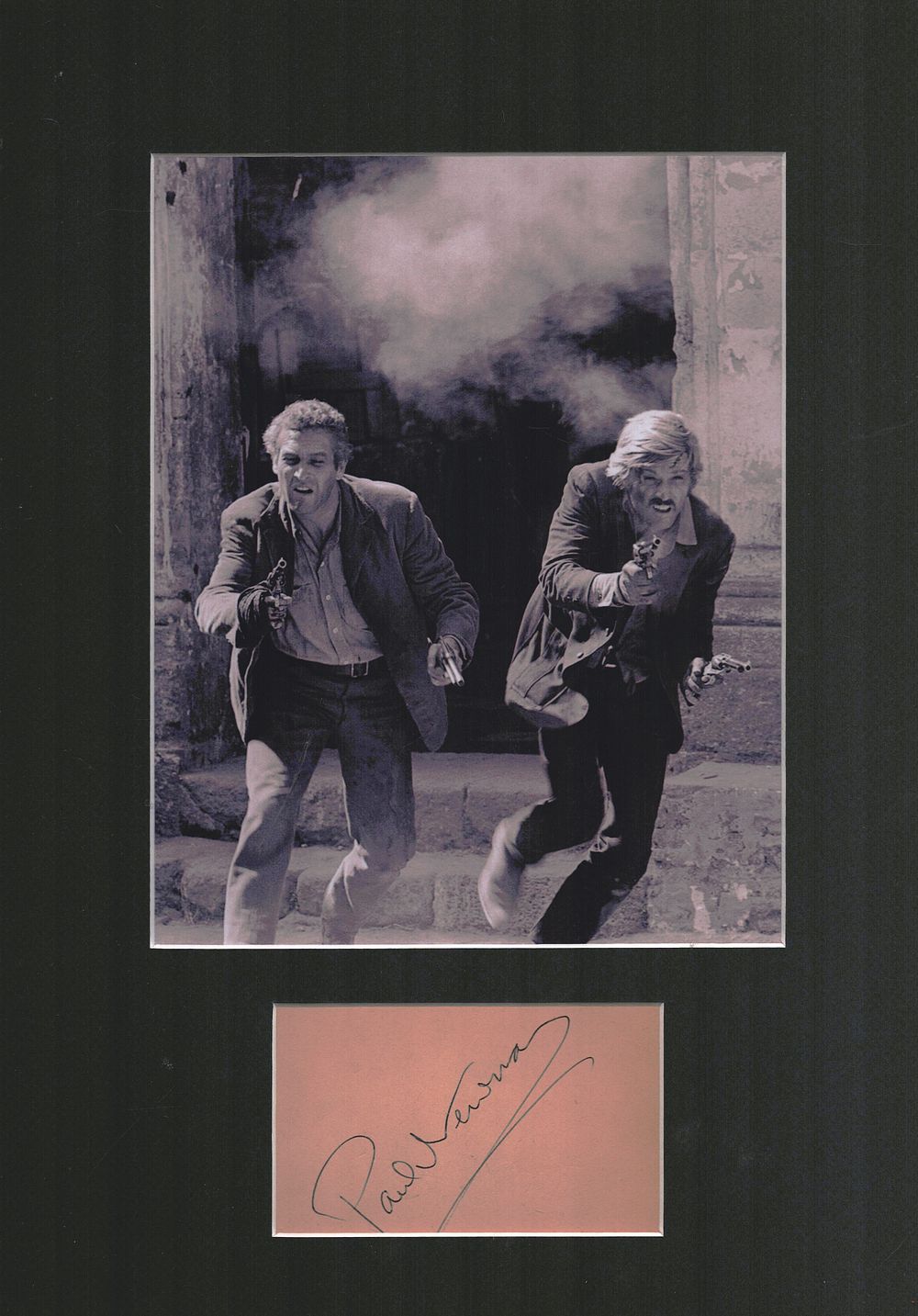 Lot 214: Paul Newman 16x12inch mounted signature piece includes signed...