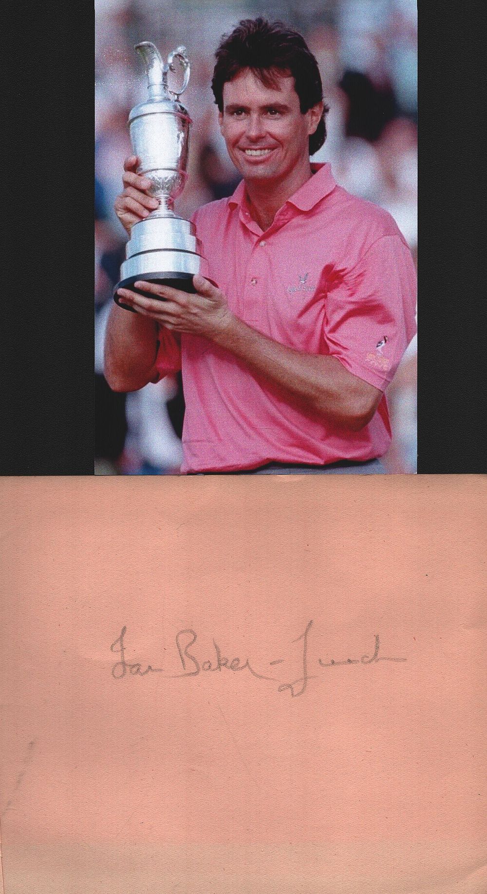 Lot 247: Golf Ian Baker Finch signed 6x5inch album page...