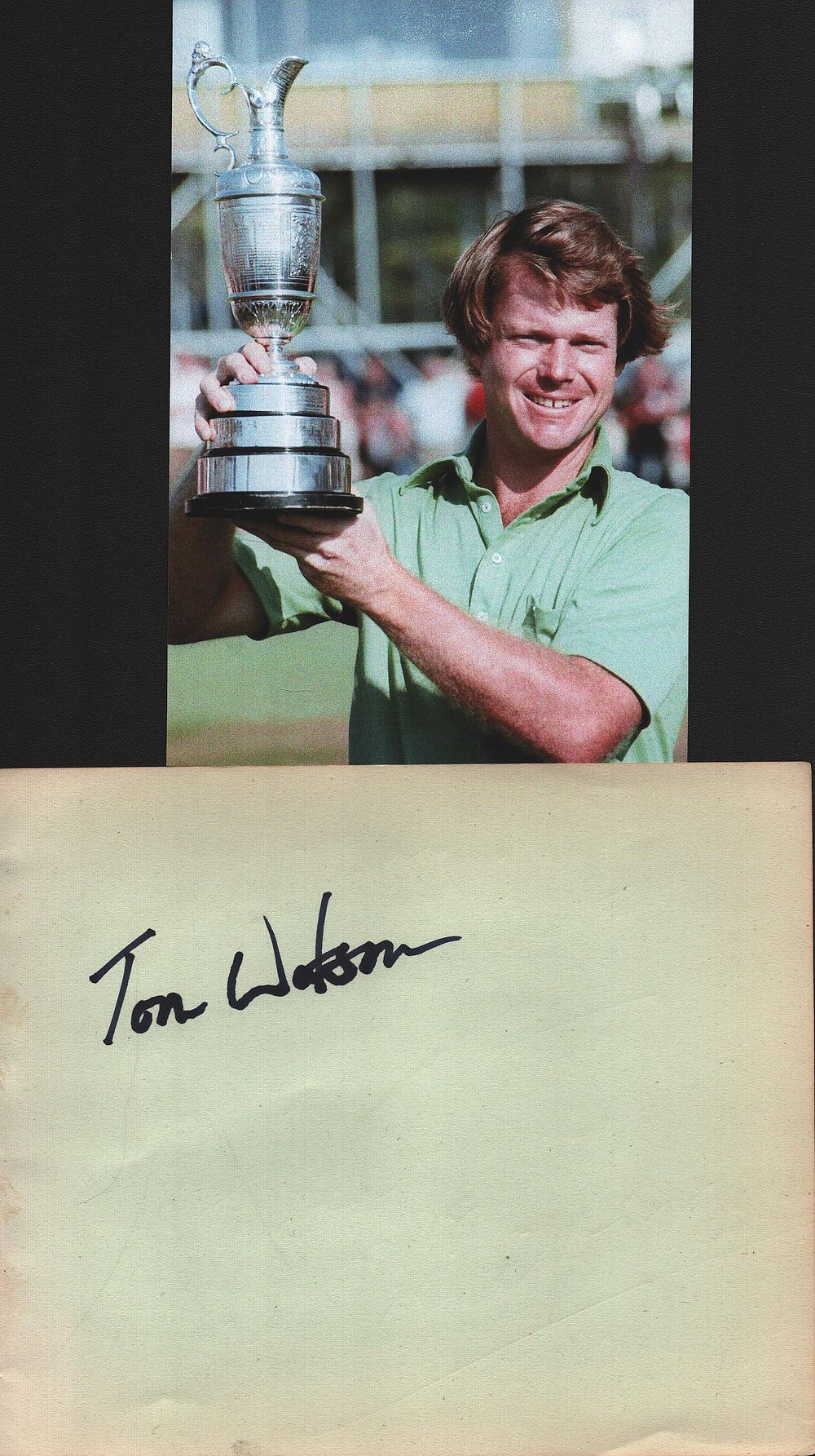 Lot 249: Golf Tom Watson signed 6x5inch album page with...