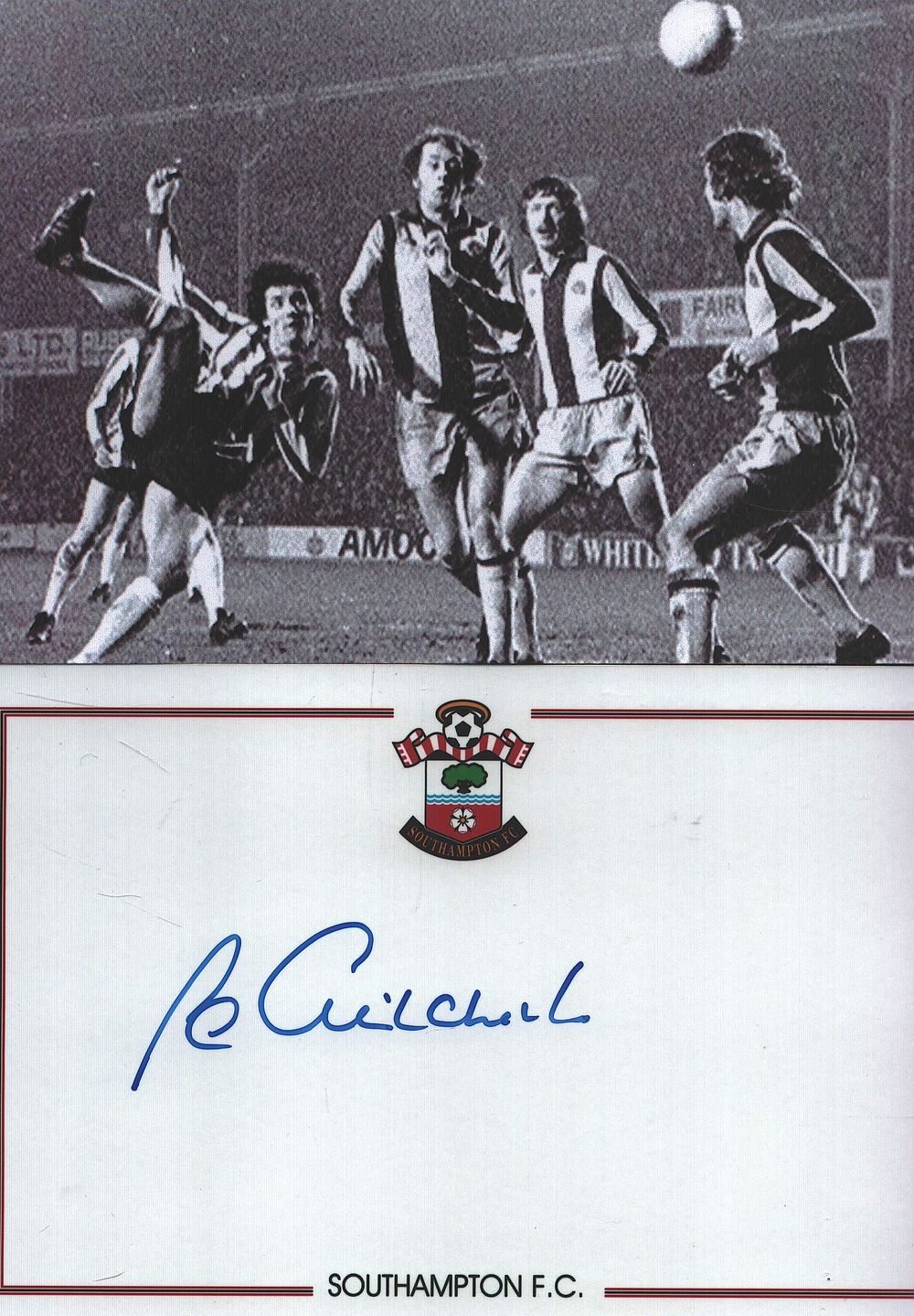 Lot 261: Football Paul Gilchrist signed Southampton 6x4inch card with...