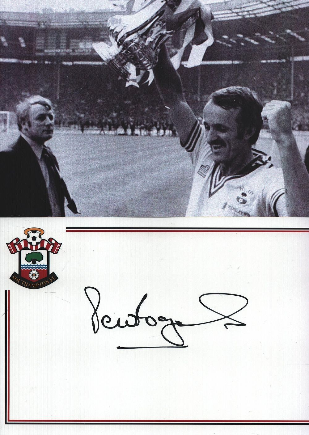 Lot 263: Football Peter Rodrigues signed Southampton 6x4inch card with...