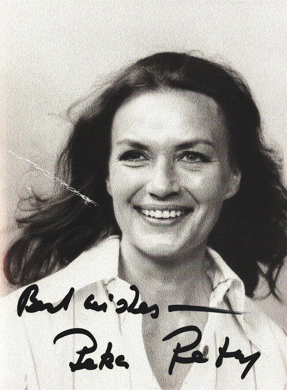 Lot 266: Petra Peters signed 5x4inch black and white photo.