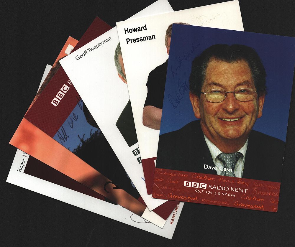 Lot 269: Radio presenters’ collection 5, signed promo photos includes...